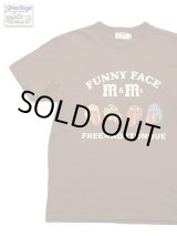 画像: 【 FREE RAGE 】　プリントTシャツ [ FUNNY FACE ] [ BROWN ] 【 メール便可 】