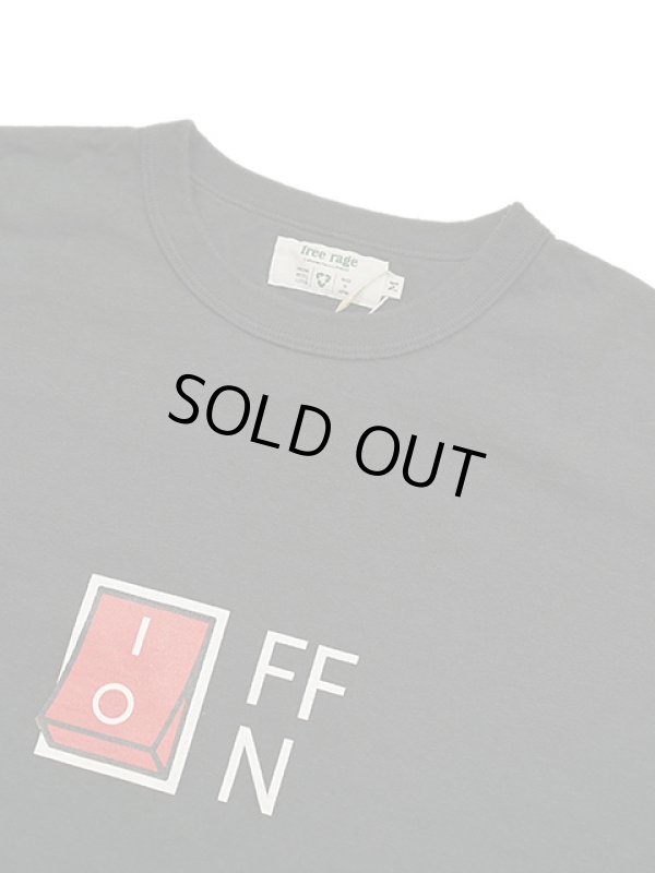 画像3: 【 FREE RAGE 】　プリントTシャツ [ ON or OFF ] [ BLACK ] 【 メール便可 】