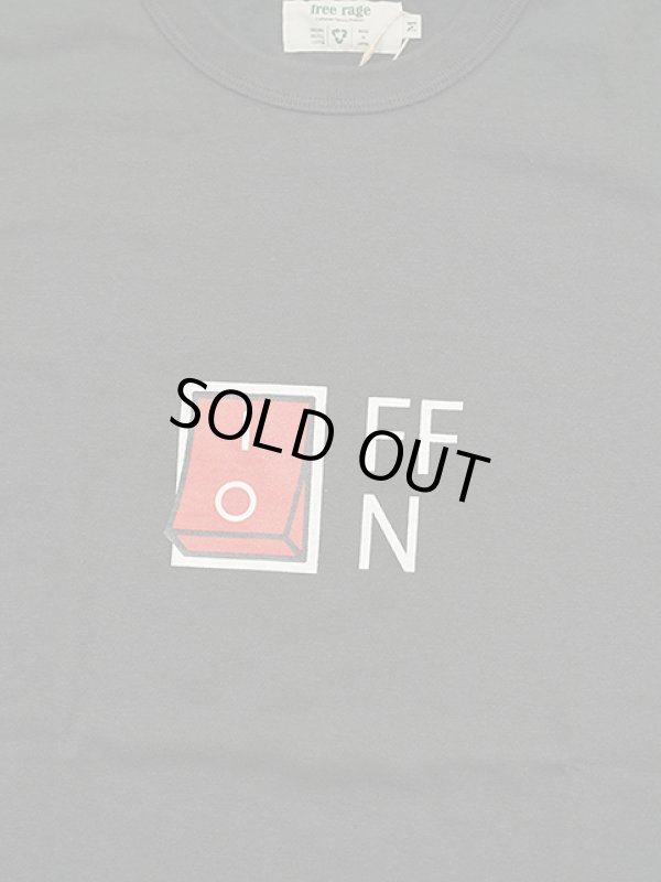 画像4: 【 FREE RAGE 】　プリントTシャツ [ ON or OFF ] [ BLACK ] 【 メール便可 】