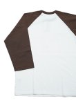 画像2: 【 FREE RAGE（フリーレイジ） 】　Baseball Tee [ Curry Boy ] [ WHITE x BROWN ] 【 メール便可 】 