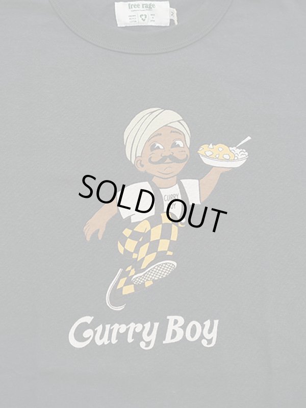 画像4: 【 FREE RAGE 】　プリント長袖Tシャツ　[ Curry Boy ] [ SUMI ] 【 メール便可 】