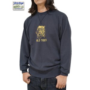 画像: 【 FREE RAGE（フリーレイジ） 】　クラシッククルースウェット [ WILD TIGER ] [ NAVY ]