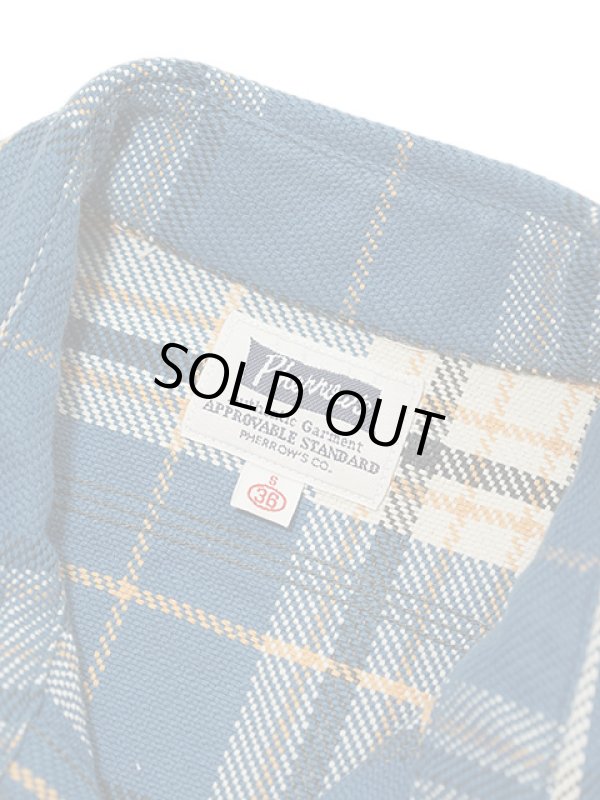 画像10: 【 Pherrow's（フェローズ） 】　ヘビーウェイトフランネルチェックシャツ [ Heavy Flannel Shirts ] [ NAVY ]
