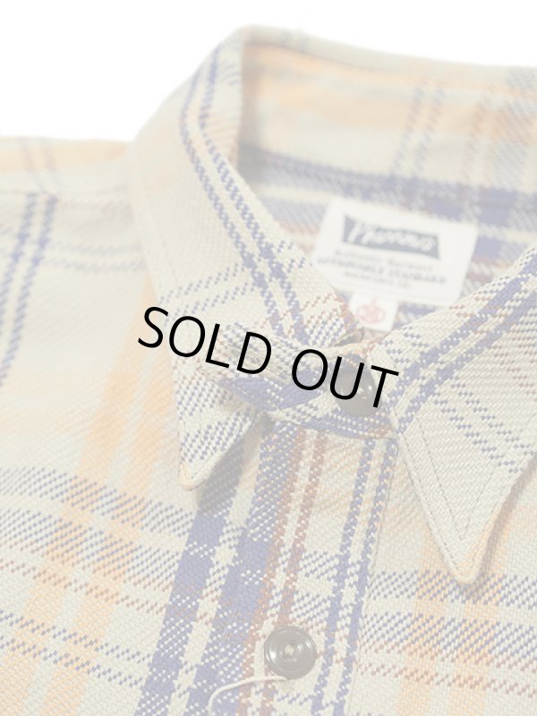 画像9: 【 Pherrow's（フェローズ） 】　ヘビーウェイトフランネルチェックシャツ [ Heavy Flannel Shirts ] [ BEIGE ]
