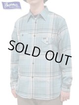 画像: 【 Pherrow's（フェローズ） 】　ライトフランネルワークシャツ　[ Light Flannel Work Shirts ] [ BLUE ]