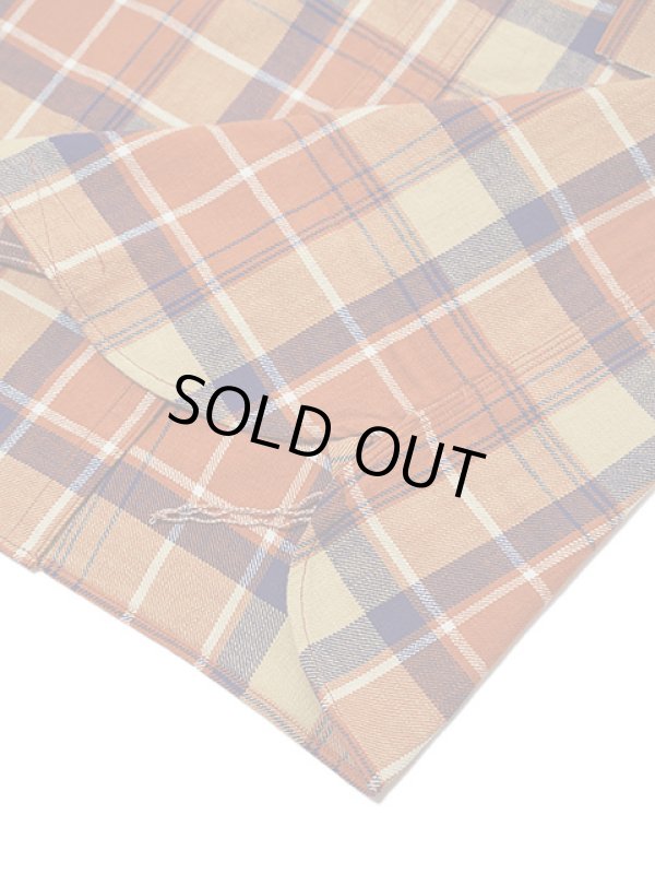 画像7: 【 Pherrow's（フェローズ） 】　ライトフランネルワークシャツ　[ Light Flannel Work Shirts ] [ ORANGE ]