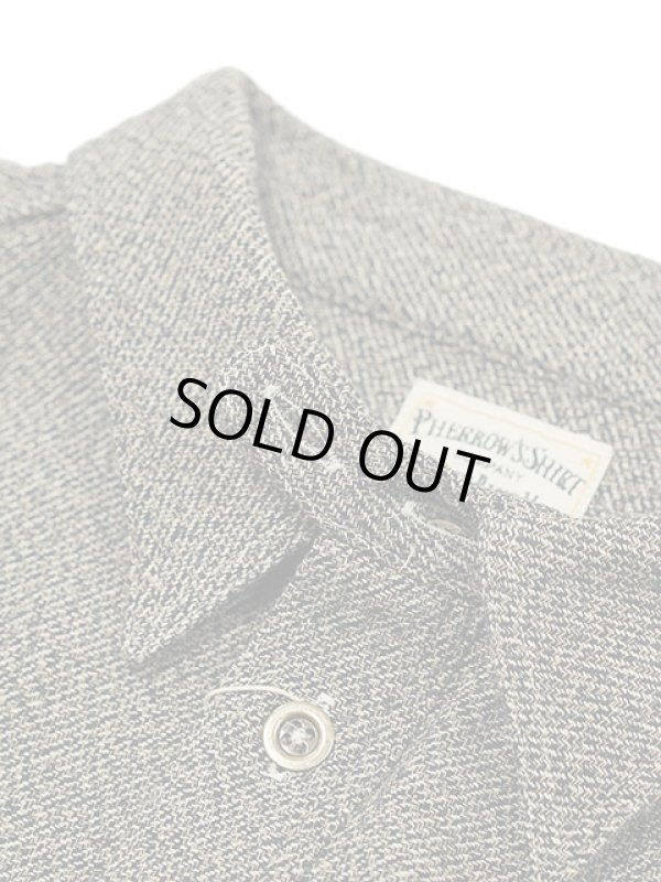 画像8: 【 Pherrow's（フェローズ） 】 三つ杢ツイルプルオーバーワークシャツ [ Pullover Work Shirts ] [ HEATHER BEIGE ]