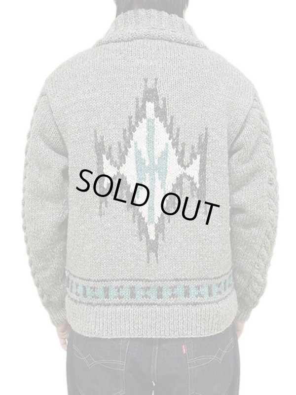 画像2: 【 Pherrow's（フェローズ） 】　ネイティブ柄カウチン　[ Native Cardigan ] [ GRAY ] 