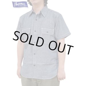 画像: 【 Pherrow's（フェローズ） 】　半袖ラウンドヨークワークシャツ　[ Round York Work Shirts ] [ Blue Chambray ]