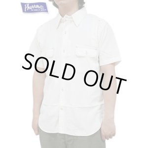 画像: 【 Pherrow's（フェローズ） 】　半袖ラウンドヨークワークシャツ　[ Round York Work Shirts ] [ White Chambray ]