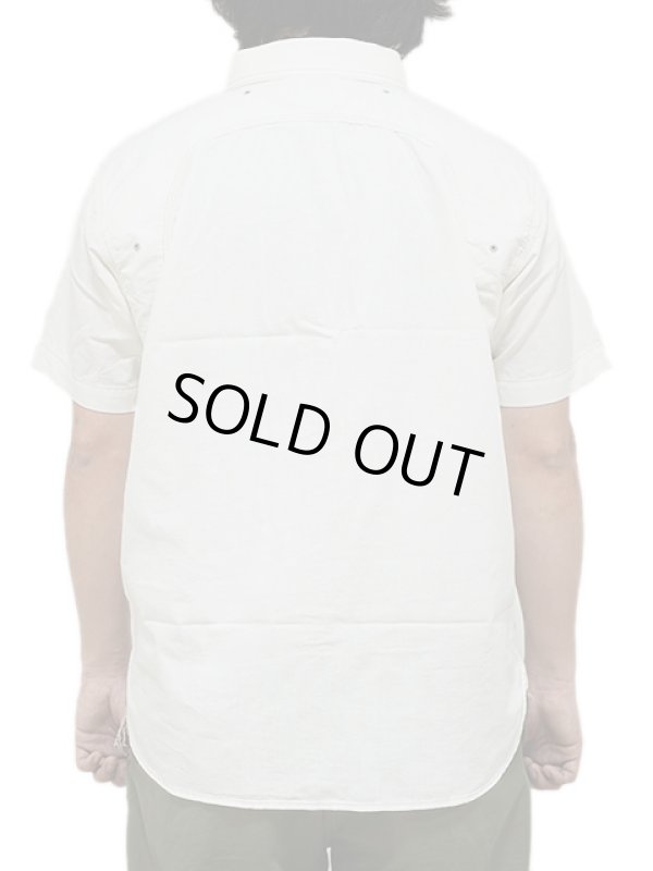 画像2: 【 Pherrow's（フェローズ） 】　半袖ラウンドヨークワークシャツ　[ Round York Work Shirts ] [ White Chambray ]