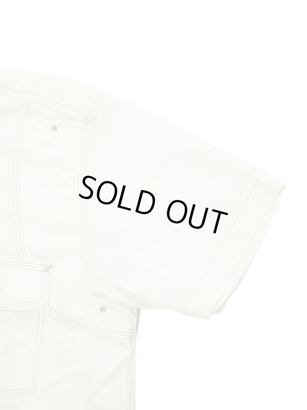 画像5: 【 Pherrow's（フェローズ） 】　半袖ラウンドヨークワークシャツ　[ Round York Work Shirts ] [ White Chambray ]