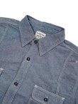 画像3: 【 Pherrow's（フェローズ） 】　半袖ラウンドヨークワークシャツ　[ Round York Work Shirts ] [ Blue Chambray ]