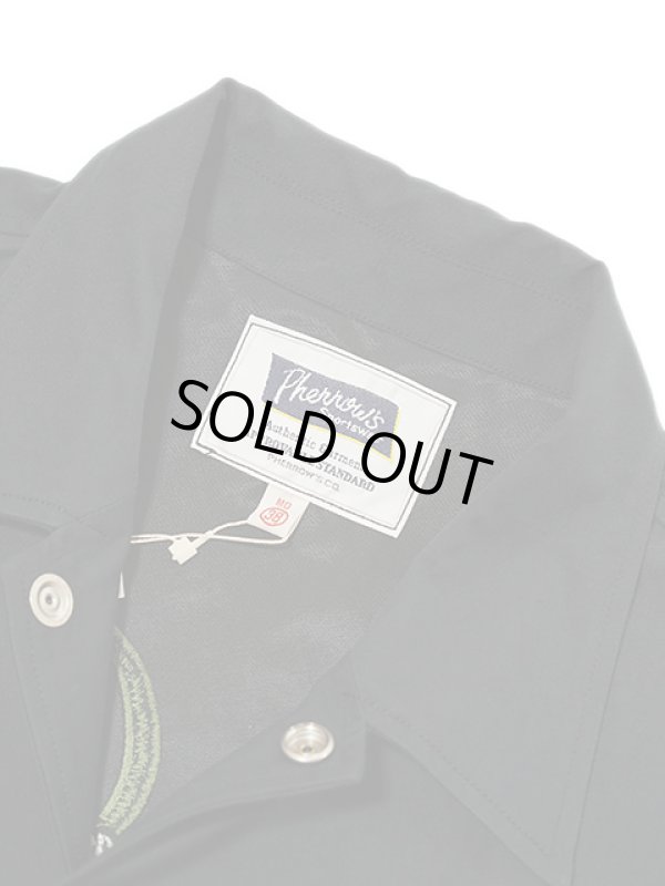画像10: 【 Pherrow's（フェローズ） 】　コーチジャケット [ Coach Jacket ] [ Pherrow's & Co. ] [ BLACK ]