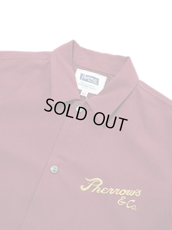 画像3: 【 Pherrow's（フェローズ） 】　コーチジャケット [ Coach Jacket ] [ Pherrow's & Co. ] [ BURGUNDY ]