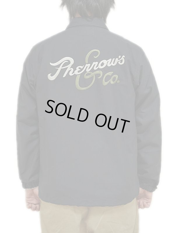 画像2: 【 Pherrow's（フェローズ） 】　コーチジャケット [ Coach Jacket ] [ Pherrow's & Co. ] [ BLACK ]