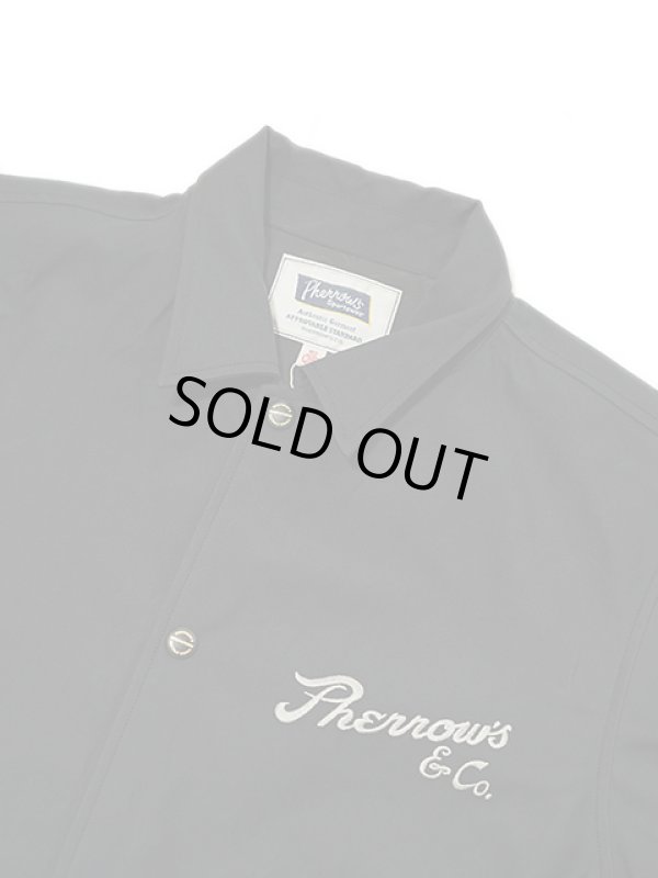 画像3: 【 Pherrow's（フェローズ） 】　コーチジャケット [ Coach Jacket ] [ Pherrow's & Co. ] [ BLACK ]