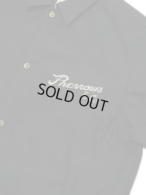 画像4: 【 Pherrow's（フェローズ） 】　コーチジャケット [ Coach Jacket ] [ Pherrow's & Co. ] [ BLACK ]