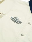 画像5: 【 Pherrow's（フェローズ） 】　カスタムワークジャケット [ 2-Ton Work Jacket ] [ PRS MOTOR Co. ] [ White x Navy ]