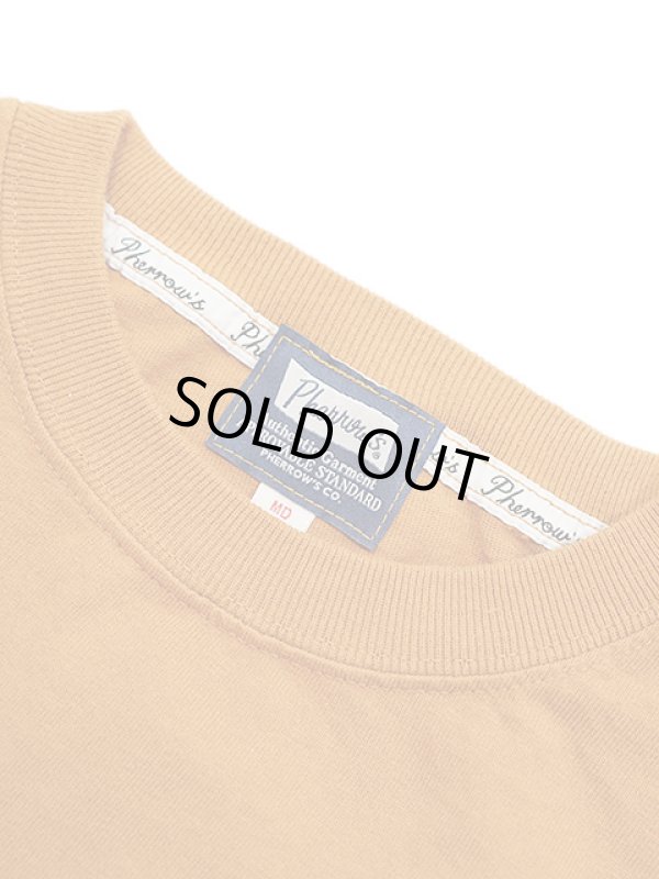 画像6: 【 Pherrow's（フェローズ） 】　フロッキープリントT-シャツ [ INDIAN ] [ M.YELLOW ] 【 メール便可 】