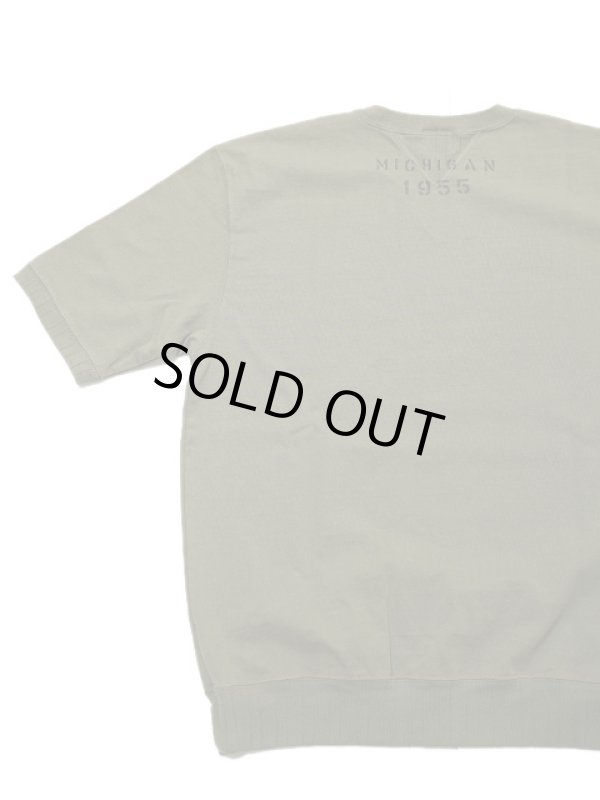 画像2: 【 Pherrow's（フェローズ） 】　半袖スェットタイプ T-シャツ [ MICHIGAN 1955 ] [ OLIVE ] 【 メール便可 】