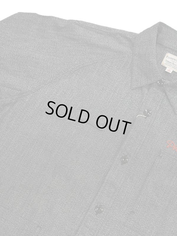 画像5: 【 Pherrow's（フェローズ） 】　撚り杢ラグランワークシャツ [ Covert Raglan Sleeve Work Shirts ] [ Optical Specs ] [ BLACK ]