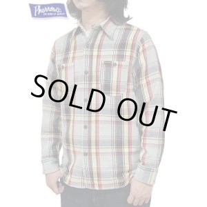 画像: 【 Pherrow's（フェローズ） 】　ヘビーウェイトフランネルチェックシャツ [ Heavy Flannel Shirts ] [ GRAY ]