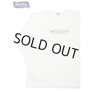 画像: 【 Pherrow's（フェローズ） 】　プリント L/S T-Shirts [ WOOLLY'S ] [ WHITE ]【 メール便可 】