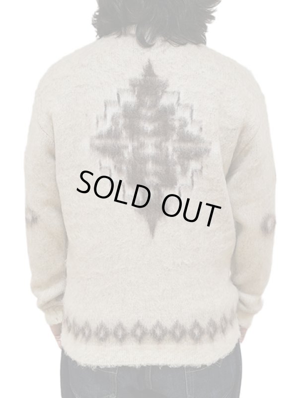 画像2: 【 Pherrow's（フェローズ） 】　モヘアクルーネックセーター　[ MOHAIR CREW NECK SWEATER ] [ BEIGE NATIVE ] 