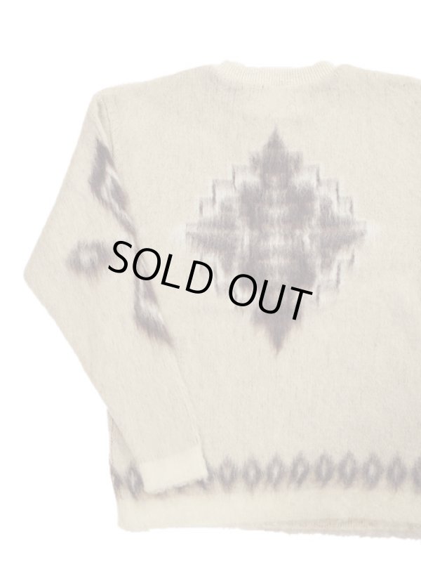 画像4: 【 Pherrow's（フェローズ） 】　モヘアクルーネックセーター　[ MOHAIR CREW NECK SWEATER ] [ BEIGE NATIVE ] 