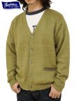 画像1: 【 Pherrow's（フェローズ） 】　モヘアニットカーディガン　[ MOHAIR KNIT CARDIGAN ] [ OLIVE ] 