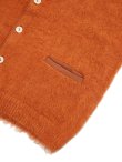 画像4: 【 Pherrow's（フェローズ） 】　モヘアニットカーディガン　[ MOHAIR KNIT CARDIGAN ] [ ORANGE ] 