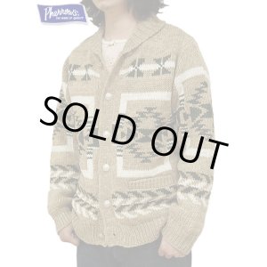 画像: 【 Pherrow's（フェローズ） 】　ネイティブ柄カウチン [ Native Cardigan ] [ BEIGE ] 