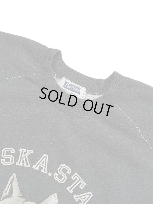 画像3: 【 Pherrow's（フェローズ） 】　フロッキープリントスウェット [ SIBERIAN HUSKY ] [ CHARCOAL ]