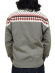 画像2: 【 Pherrow's（フェローズ） 】　雪柄スウェットカーディガン [ Snow Pattern Sweat Cardigan ] [ GRAY ]