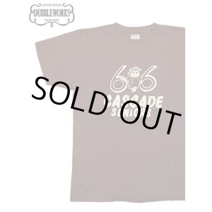 画像: 【 DUBBLEWORKS（ダブルワークス） 】　プリントTシャツ [ Printed Tee ] [ CASCAD ] [ BORDEAUX ] 【 メール便可 】
