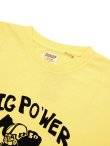 画像3: 【 DUBBLEWORKS（ダブルワークス） 】　プリントTシャツ [ Printed Tee ] [ PIG POWER ] [ PALE YELLOW ] 【 メール便可 】