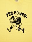 画像4: 【 DUBBLEWORKS（ダブルワークス） 】　プリントTシャツ [ Printed Tee ] [ PIG POWER ] [ PALE YELLOW ] 【 メール便可 】