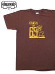 画像1: 【 DUBBLEWORKS（ダブルワークス） 】　プリントTシャツ [ Printed Tee ] [ CLASS OF 69 ] [ BORDEAUX ] 【 メール便可 】