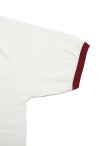 画像5: 【 DUBBLEWORKS（ダブルワークス） 】　リンガーTシャツ [ Ringer Tee ] [ SCALP DE PEW ] [ OFF WHITE x RED ] 【 メール便可 】