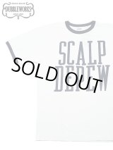 画像: 【 DUBBLEWORKS（ダブルワークス） 】　リンガーTシャツ [ Ringer Tee ] [ SCALP DE PEW ] [ OFF WHITE x NAVY ] 【 メール便可 】