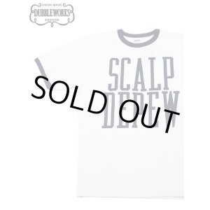 画像: 【 DUBBLEWORKS（ダブルワークス） 】　リンガーTシャツ [ Ringer Tee ] [ SCALP DE PEW ] [ OFF WHITE x NAVY ] 【 メール便可 】