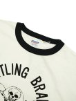 画像3: 【 DUBBLEWORKS（ダブルワークス） 】　リンガーTシャツ [ Ringer Tee ] [ BATTLING ] [ OFF WHITE x BLACK ] 【 メール便可 】