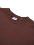 画像3: 【 DUBBLEWORKS（ダブルワークス） 】　ヘヴィウエイトベースボールTシャツ [ Heavy Weight Baseball Tee ] [ BORDEAUX ] 【 メール便可 】