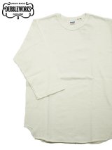 画像: 【 DUBBLEWORKS（ダブルワークス） 】　ヘヴィウエイトベースボールTシャツ [ Heavy Weight Baseball Tee ] [ OFF WHITE ] 【 メール便可 】