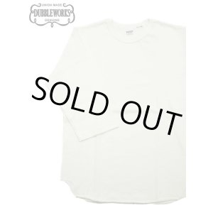 画像: 【 DUBBLEWORKS（ダブルワークス） 】　ヘヴィウエイトベースボールTシャツ [ Heavy Weight Baseball Tee ] [ OFF WHITE ] 【 メール便可 】