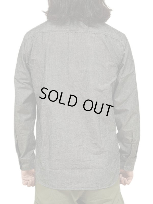 画像2: 【 Pherrow's（フェローズ） 】 ベースボールワークシャツ [ WINDYS ] [ S.BLACK ]