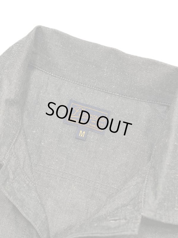 画像9: 【 Pherrow's（フェローズ） 】 ベースボールワークシャツ [ WINDYS ] [ S.BLACK ]