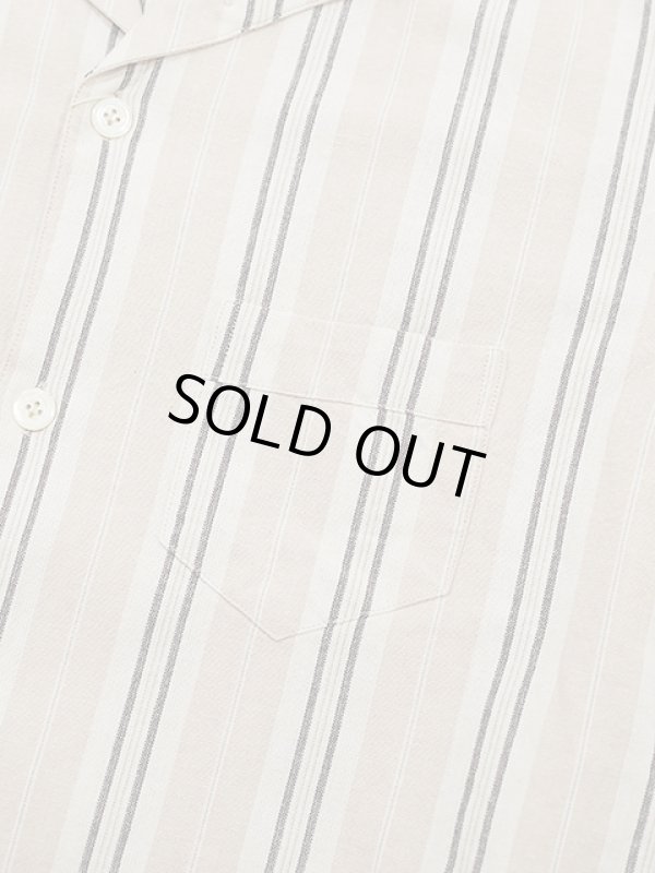 画像4: 【 Pherrow's（フェローズ） 】 半袖ストライプイタリアンカラーシャツ [  ITALIAN COLLAR SHIRTS ] [ PINK ] 【 メール便可 】