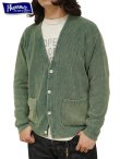 画像1: 【 Pherrow's（フェローズ） 】 サマーニットカーディガン [ Summer Knit Cardigan ] [ FADE GREEN ]